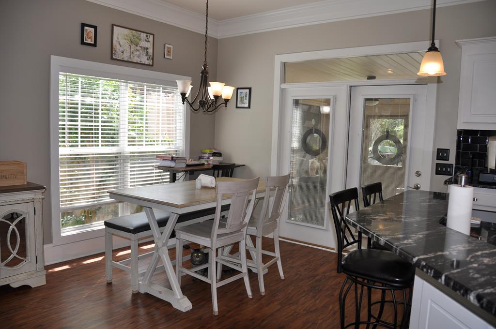The French Doors lead to the screened porch and th