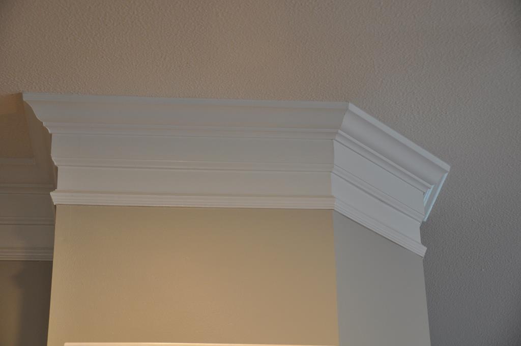 Notice the beautiful crown molding!
